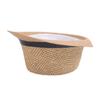 2025 New Korean Trendy Sun Hats British Top Hat Women's Men's Grometric Straw Hat Belt Jazz Hats Couple Beach Hat Fedoras Cap