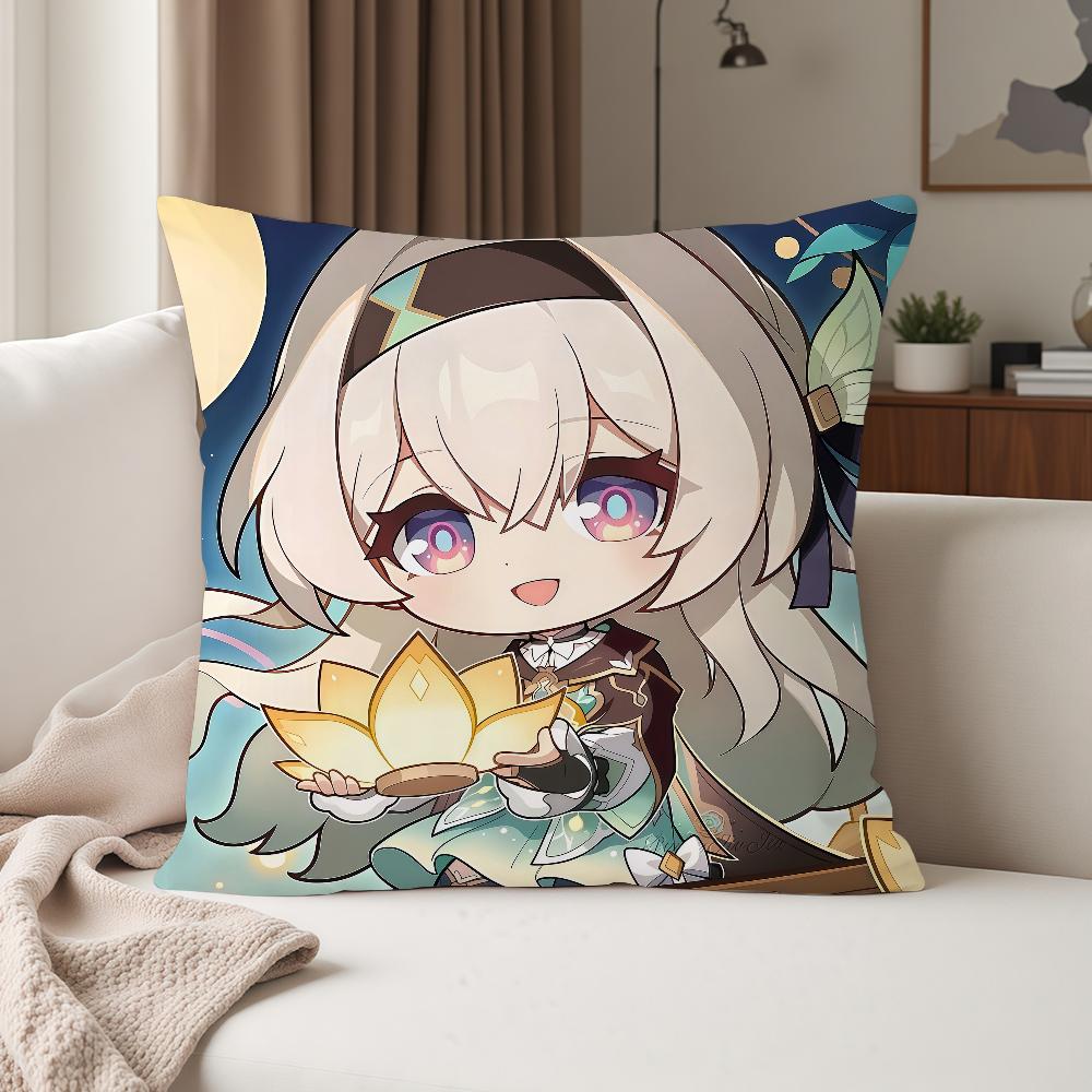 Video Game Honkai Star Rail Cyrene Firefly Pillow Case Suitable For Bedrooms Living Rooms Cars Home Decoration