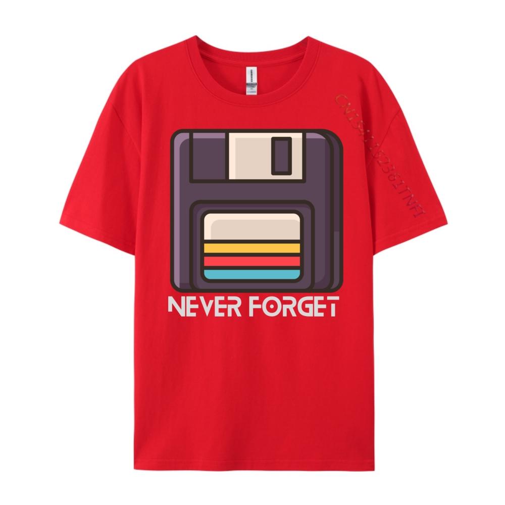 Funny Floppy Disk For Never Forget Computer Brand T Shirt Men s T-Shirts St Patrick s Day S