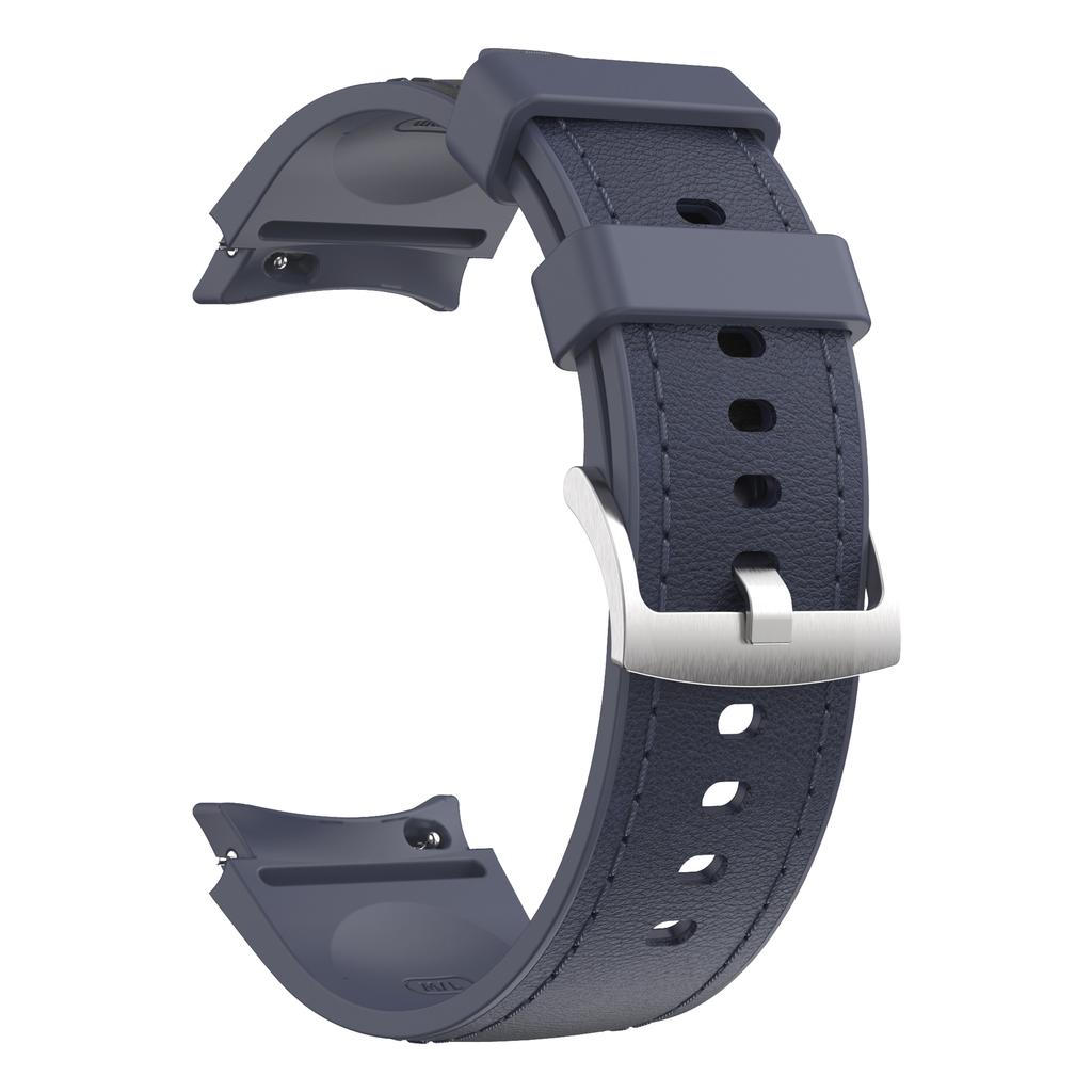 Cinturino in Silicone+Pelle per Samsung Galaxy Watch 7 6 5 4 FE 40mm 44mm Braccialetto Cinturino Orologio 6 4 Classic 43/47mm 42/46mm Correa
