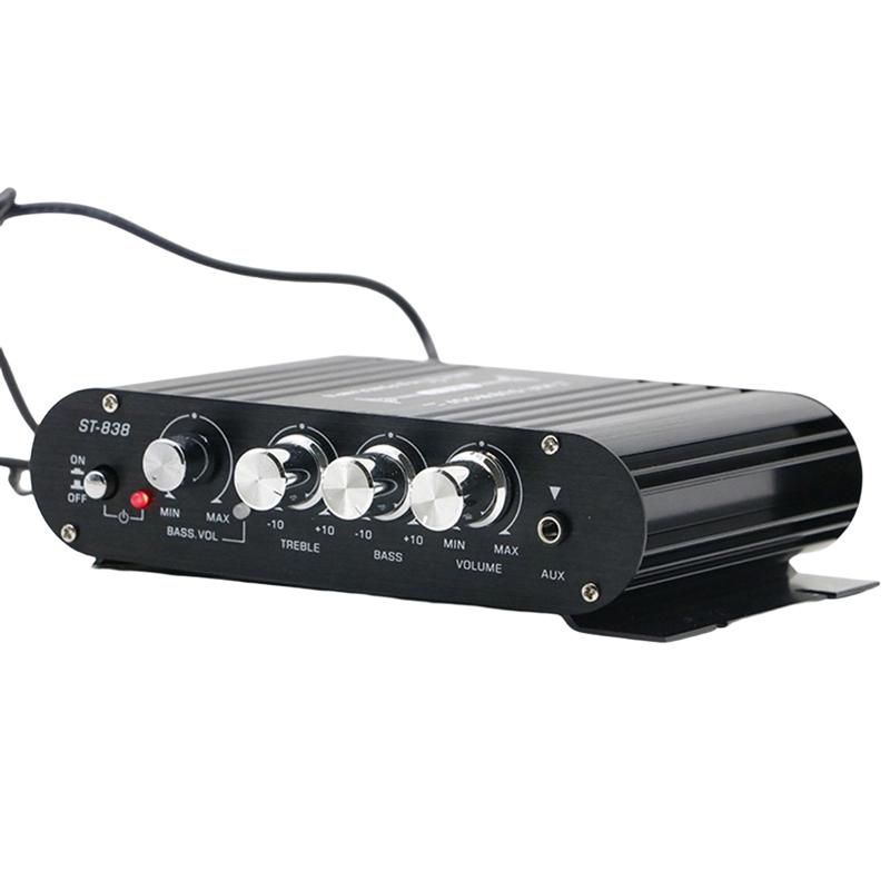 B03B-ST-838 Hifi 2.1 Channel Power Amplifier 80Wx2 Stereo Bass Sound Amp With Subwoofer Output Home Audio Amplifier