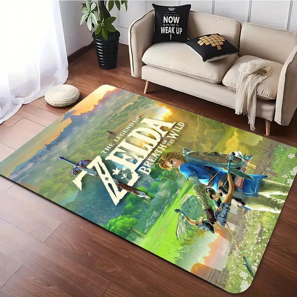 

Ковер Z-Zeldas Hyrule, вдохновленный игрой, для декора гостиной, дивана, спальни, мягкий напольный коврик, балкон, лаунж, противоскользящий коврик, подарок 50X80CM