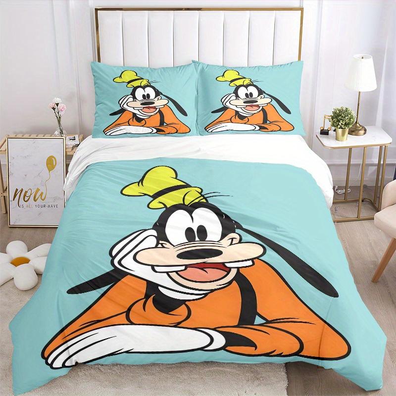 3pcs set Goofy Disney1pc of quilt cover+2pcs of pillowcase, no core, print bedding, All Seasons Bedroom Setting036