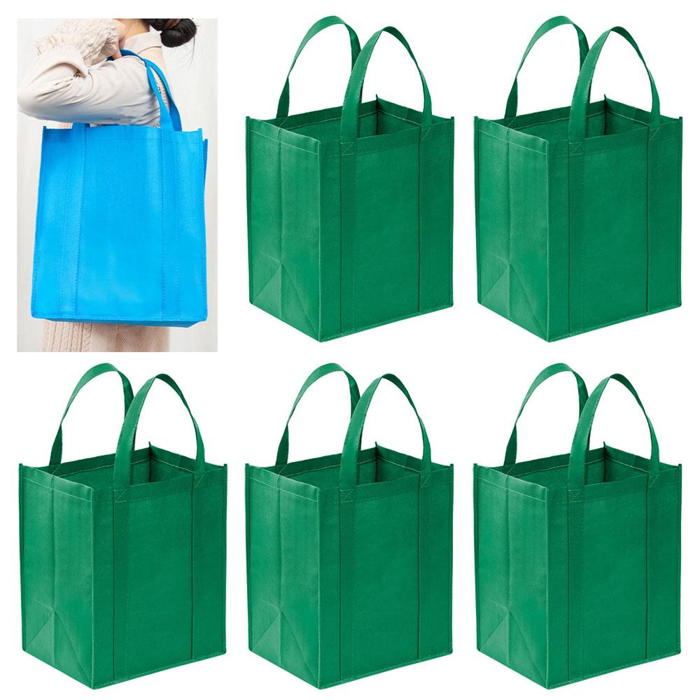 Large Capacity Shopping Bag Foldable Female Tote Bag Non-Woven Fabric Eco Bag Reusable Pouch Travel Storage Handbag Organizer