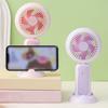 Foldable Handheld Fan with Night Light USB Rechargeable Mini Fan for Desk Dorm Portable Quiet Fan for Students Office