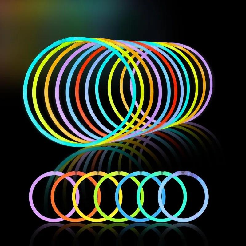 Nowa 2025 Fluorescencyjna Bransoletka w Kształcie Patyka Naszyjnik Glow Stick Bransoletka Materiały Imprezowe Dekoracja Koncertowa Jednorazowy Fluorescencyjny Patyk
