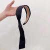 Solid Color Ribbon Hair Band Bow Hair Hoop Elegant Bow Headband  Girls