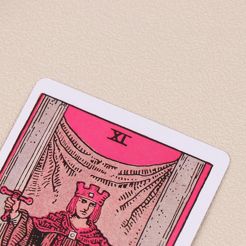 Pink Tarot For Beginners Tarot Card Prophecy Divination Deck Family Party Board Game Fate Card Fortune Telling Game