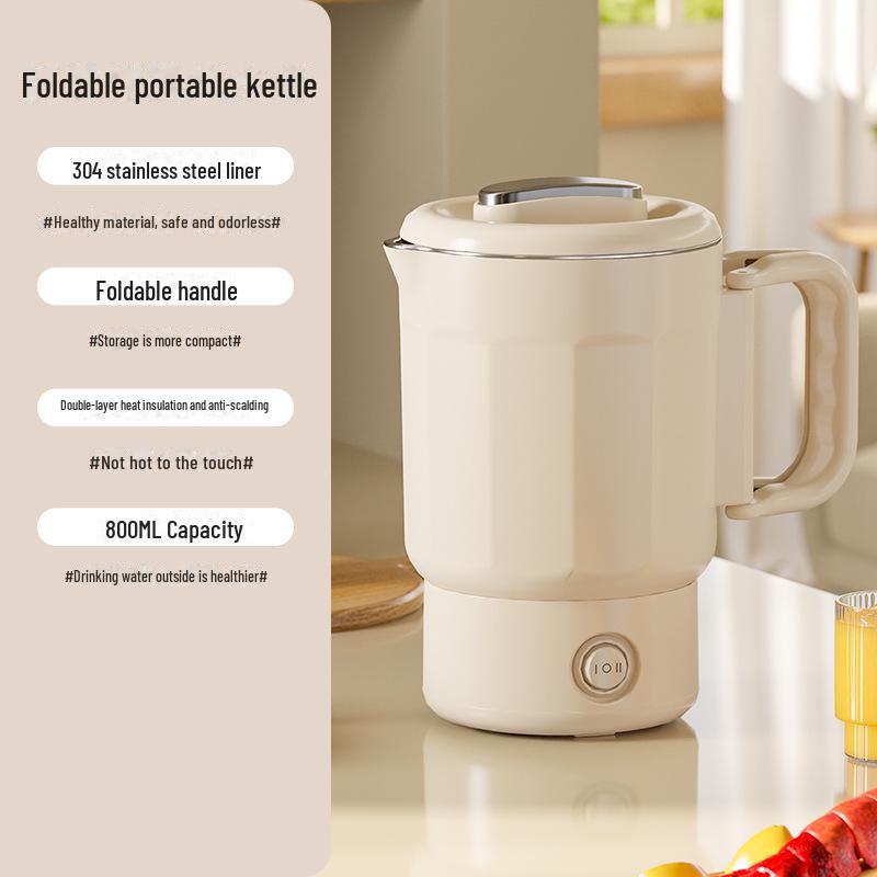 

Складной дорожный чайник из нержавеющей стали 304 – портативный изолированный мини-электрический чайник для использования на открытом воздухе Mechanical