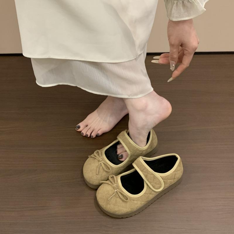 Bow Buckle Flats for Women 2025 Heightened Shoes