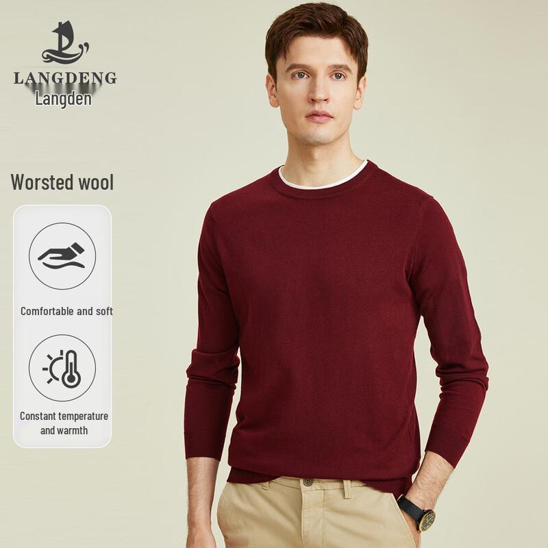 Langdeng Men's Business Casual Knit Pullover