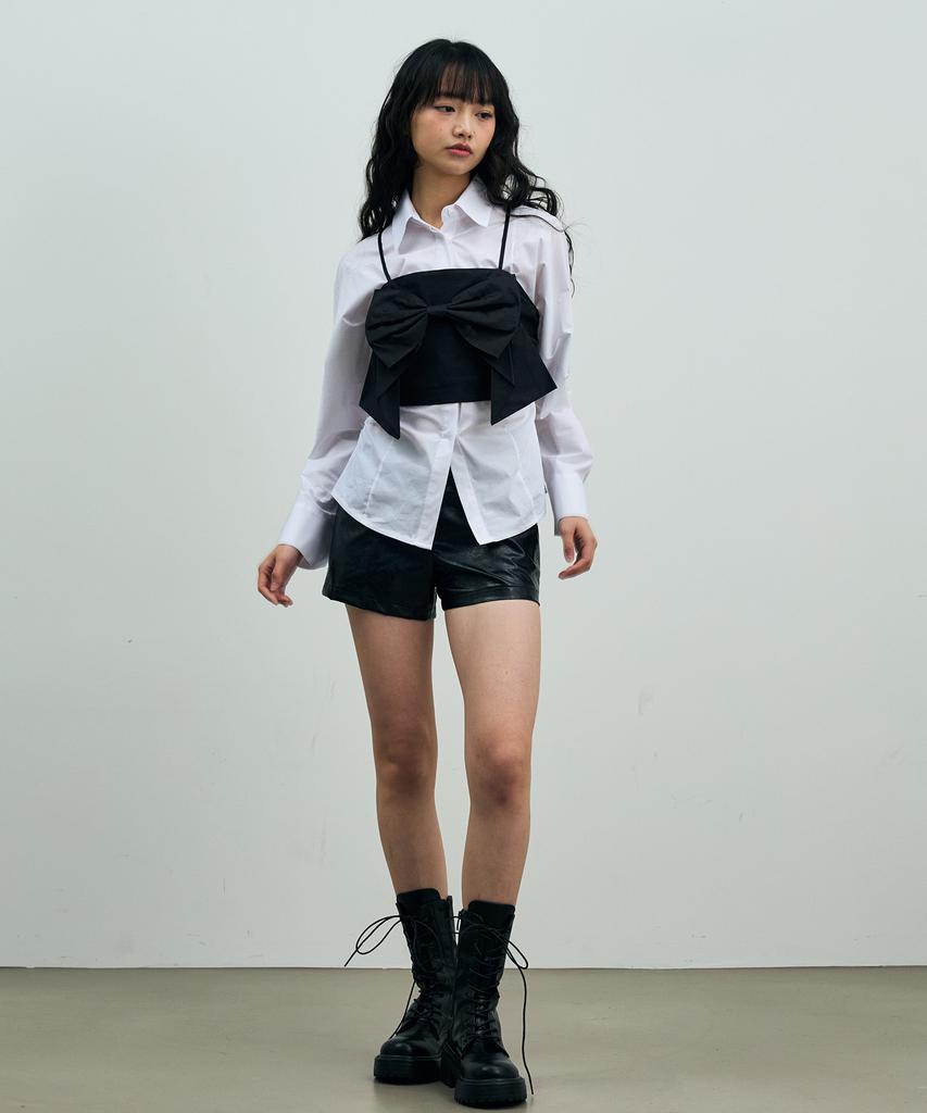Alikim Ari Ribbon Bustier / Black