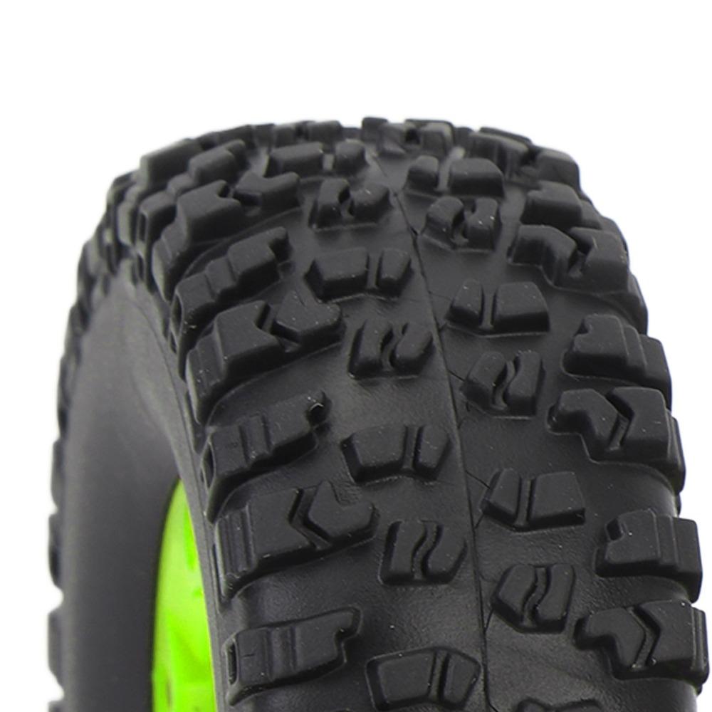 4Pcs Rubber Remote Control Car Tires Black RC Car Wheels for WLtoys 12428/12427/124006 RC Car RC Car