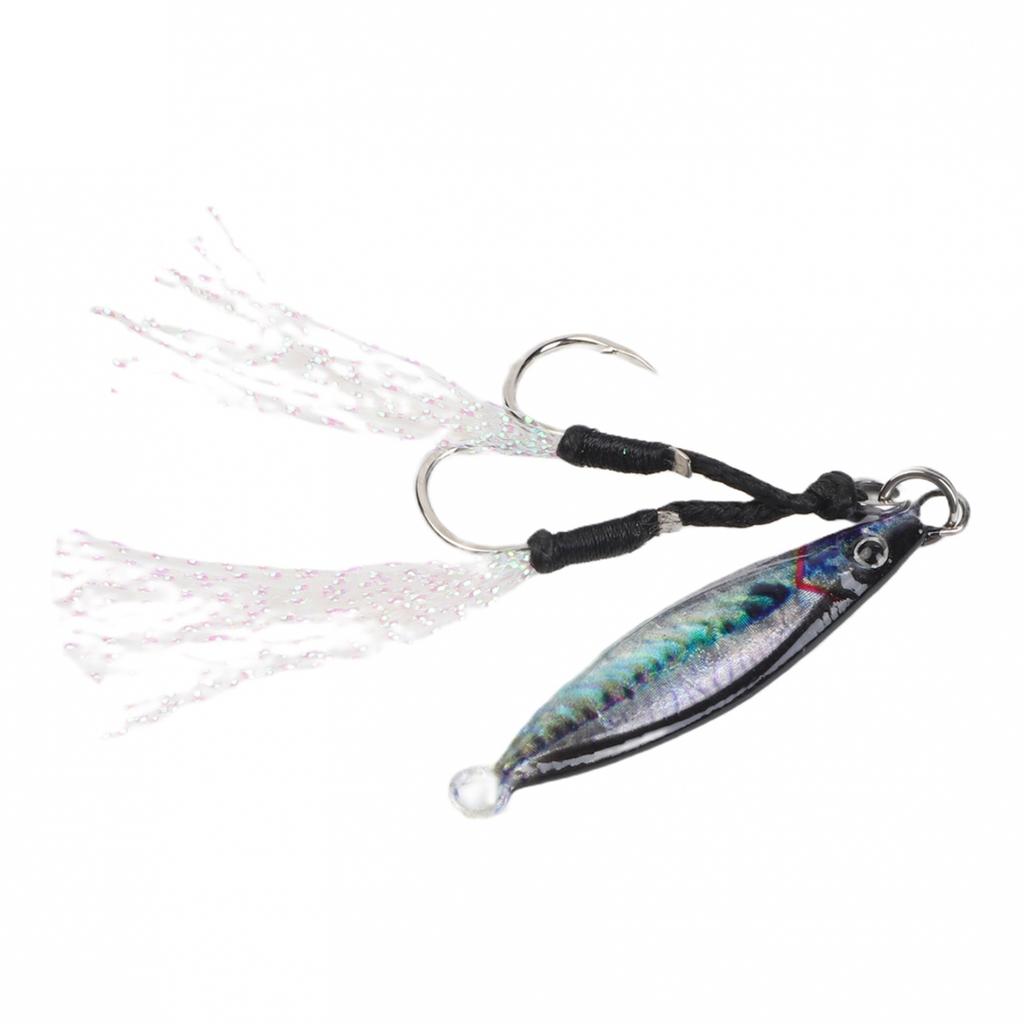 Lifelike Action Bait Metal Spoon Jig Sinking Fishing Lure Fast Sinking Design