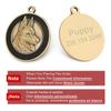 Benutzerdefinierte Hundemarke Personalisierte Hundemarke Golden Retriever Schild Retro Haustierhalsband Zubehör Name DIY Für Welpen Halsketten Anhänger