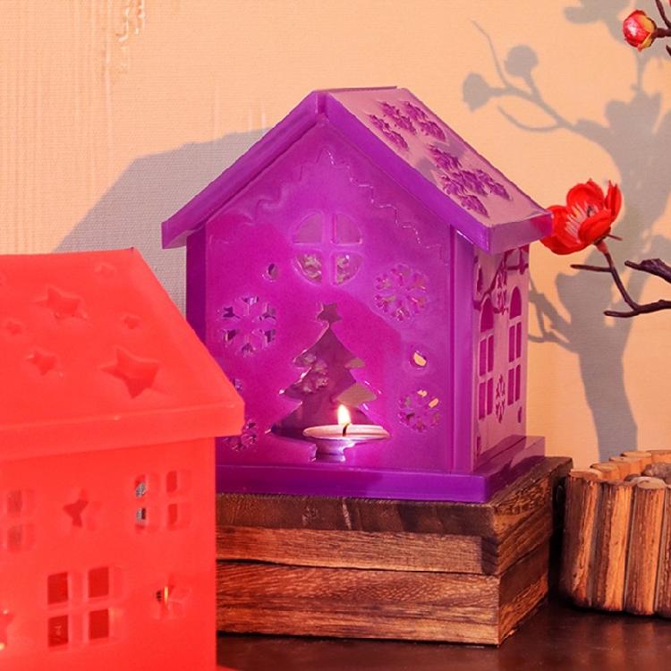 Festival Sturdy Silicone Christmas House Moulds Easy to Use Portable Craft Supplies for Home or Office Decoration