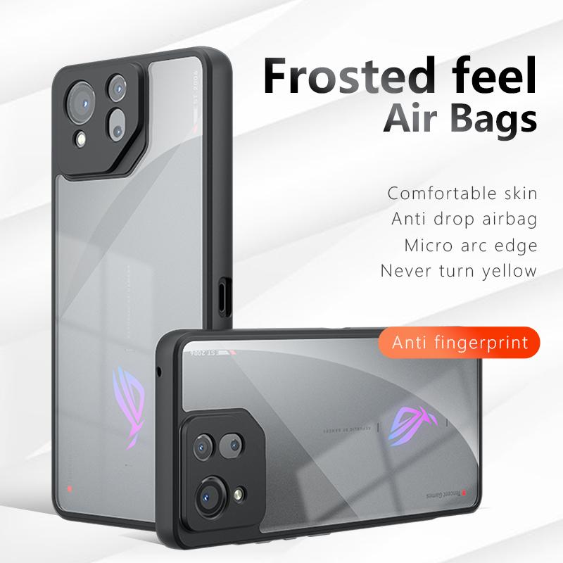 Für Asus ROG Phone 8 TPU Randhülle Abdeckung 3D Integrierte Tastenabdeckung Asus ROG Phone 8 Pro Anti-Drop Airbags Abdeckungen ROG Phone 7