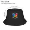 Sombrero Cubo Rompecabezas de Respeto Amor Inclusión Autismo Para Pareja Sombreros de Pescador Gorras de Pesca Coreanas Personalidad Diseño Hawái Sombreros para el Sol