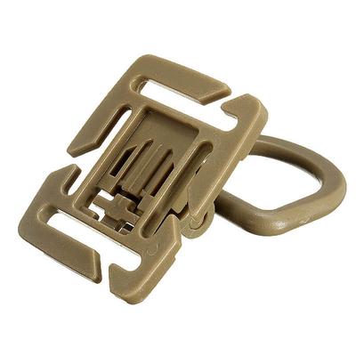 2 Pezzi Sistema di Cinghia Pettorale Molle Anello a D Girevole Fibbia Rotante Nastratura 18mm 25mm