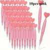 Pink Heart-Shaped Rotary Ballpoint Pens, Suitable for School Office Supplies, Wedding Signatures, Thanksgiving and Halloween,
