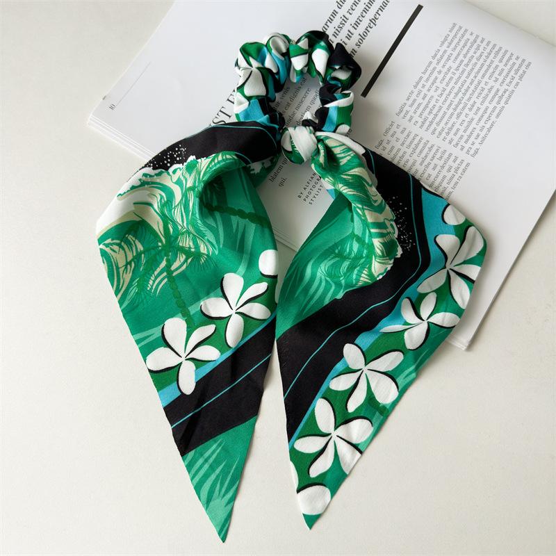 Long Ribbon Decorative Hair Tie for Women Seasonal Elegant Accessory Quality Elastic Hair Ring