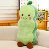 Long pea throw pillow plush toy cute kelp doll children sleeping doll gift