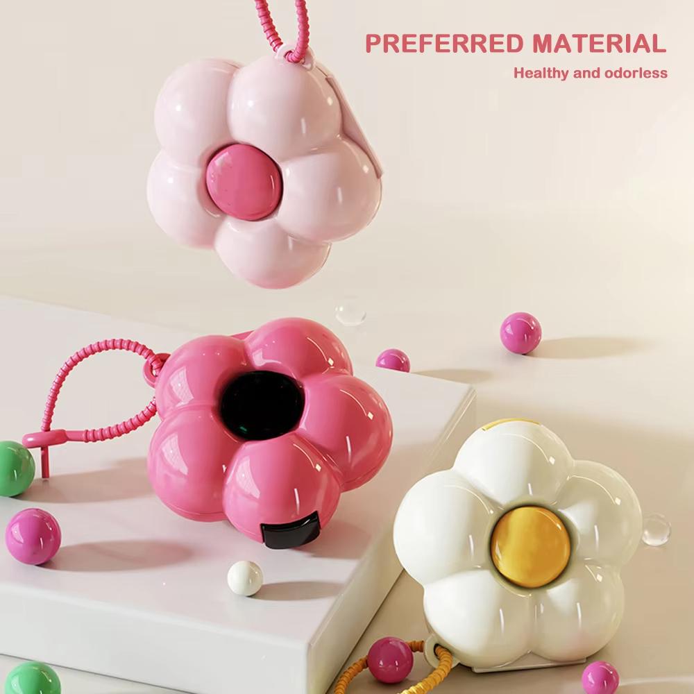 Blumen Pillendose Tragbar 6 Fächer Feuchtigkeitsdicht Pillenbehälter Halter für Vitamine Lebertran Nahrungsergänzungsmittel Medikamente