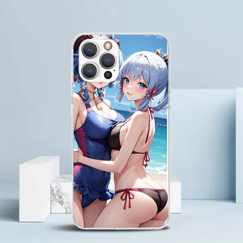 Genshin Impact Hentai Sexy Girl Phone Case For IPhone 16 17 Air 16E 15 14 Plus 13 Mini 12 11 Pro Max 7 8 + SE 2020 Soft TPU Back
