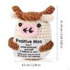 Cow Knitted Doll Office Decor Knitting Pendant Mini Decoration Small Lovely Gift Toy Birthday