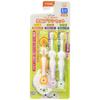 Combi Teteo First Toothbrush Set for Baby Teeth (For 1 Tooth or More) with a Comfortable, Plump Grip