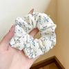 1PC Sweet Cute Print Floral Scrunchies For Women Stretch Hair Accessories Elastic Rubber Band Rope Headwear Hair Accessories Set