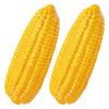 Simulation Corn Foam Model for Decoration 2Pcs Decorative Corn Props Yellow
