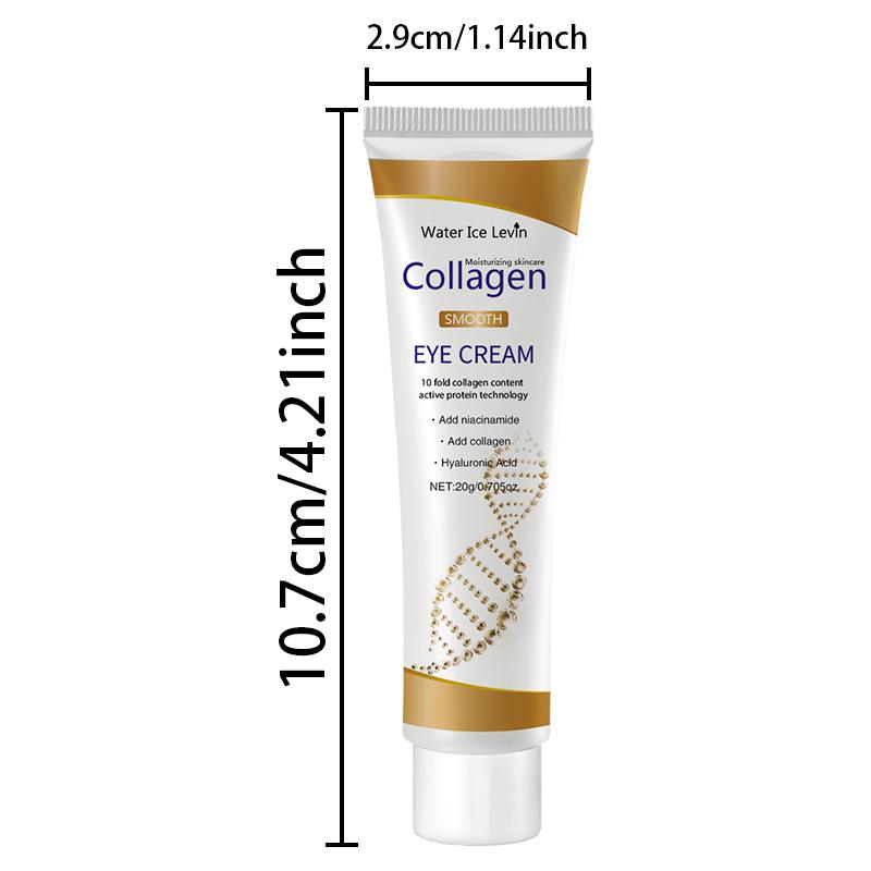 Crema Occhi al Collagene Anti-Età Idratante Rimuove Occhiaie Gonfiore Rassodante Levigante Cura Occhi Niacinamide Acido Ialuronico