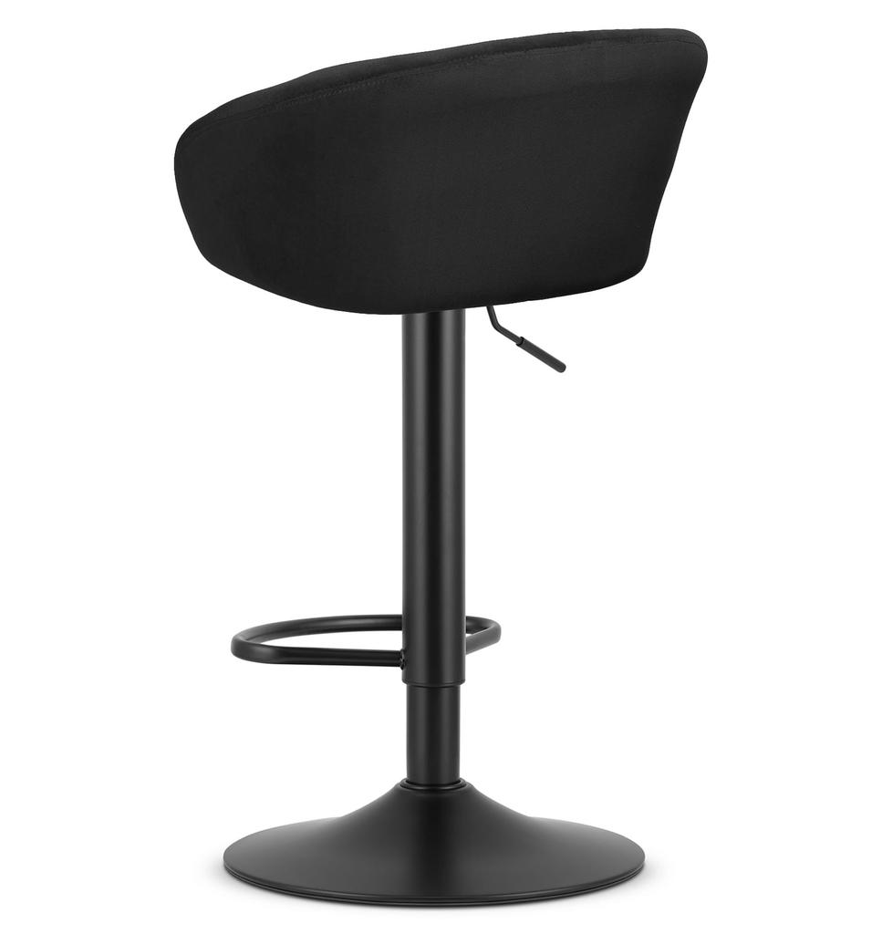 EAST Stool - Black Velvet / Black Base