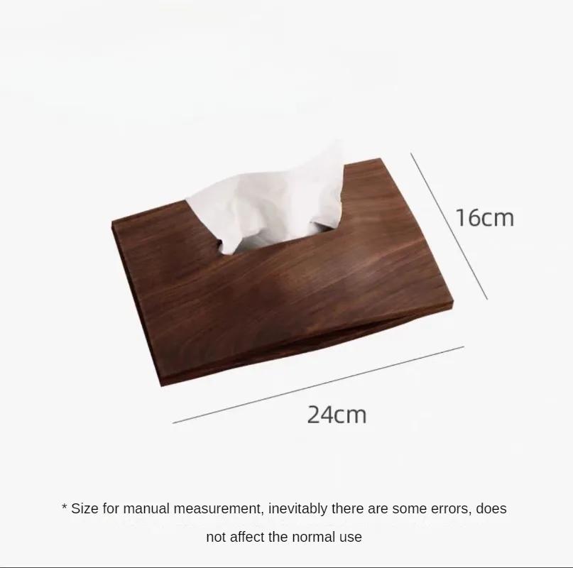 Wooden Storage Tissue Box Cute Rectangular Organizers Office Multifunctional Napkin Box Aesthetic Napkin Holder Decoration Dressing Room Boxes Kitchen
