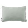 Coussin déhoussable avec passepoil "Gaïa" 40 x 60 cm "Gaze de Coton" - Eucalyptus