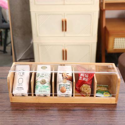 5 Slots Coffee Capsule Storage Box Bamboo Desktop Sundries Organizer  Household