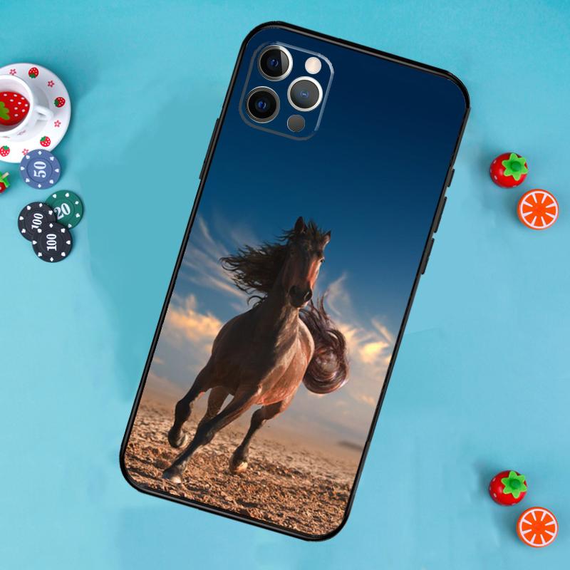 Beautiful Horse Phone Case For iPhone 17 Air 16 15 14 13 11 12 Pro Max 13 12 Mini 15 16 Plus 16e Cover Funda
