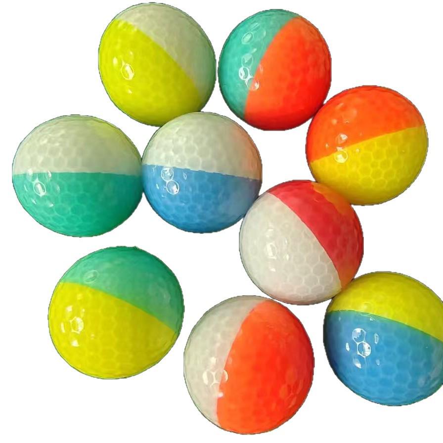 Double-Layer Two-Color Golf Practice Balls
