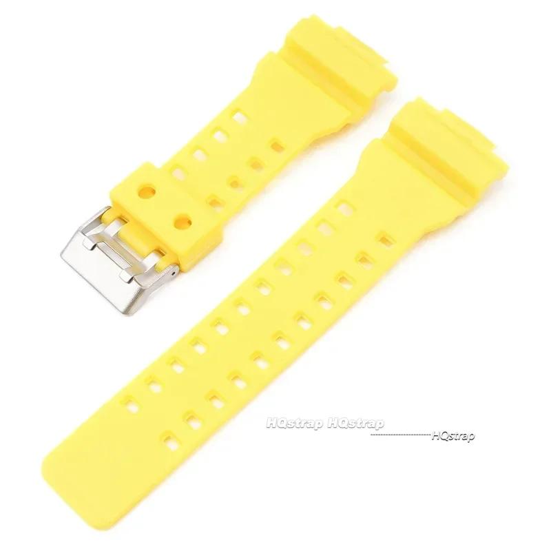 16mm Silicone Watchband for GA-110 GA-100 GA-120 GD-100 G-8900 Waterproof Rubber Men Watch Band Replacement Strap