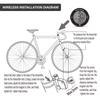 Wireless Bike Computer Waterproof Bicycle Odometer Multi Functional LCD Screen Cycling Speedometer Mountain Bike Speedo Meter