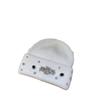 New Handmade Rhinestone Knitted Rabbit Wool Hat Thickened Casual Autumn and Winter Warm Pullover Knitted Hat for Women