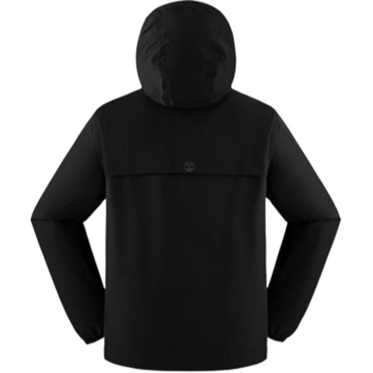 Timberland Af Wr Benton Shell Sports Casual Solid Color Hooded Woven Jacket Men Jacket Black A695W-001