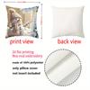 Winter Snowman Patterned 2D Flat Printing Pillows Polyester pillowcase, sofa decorative cushion cov Headboard Pillow