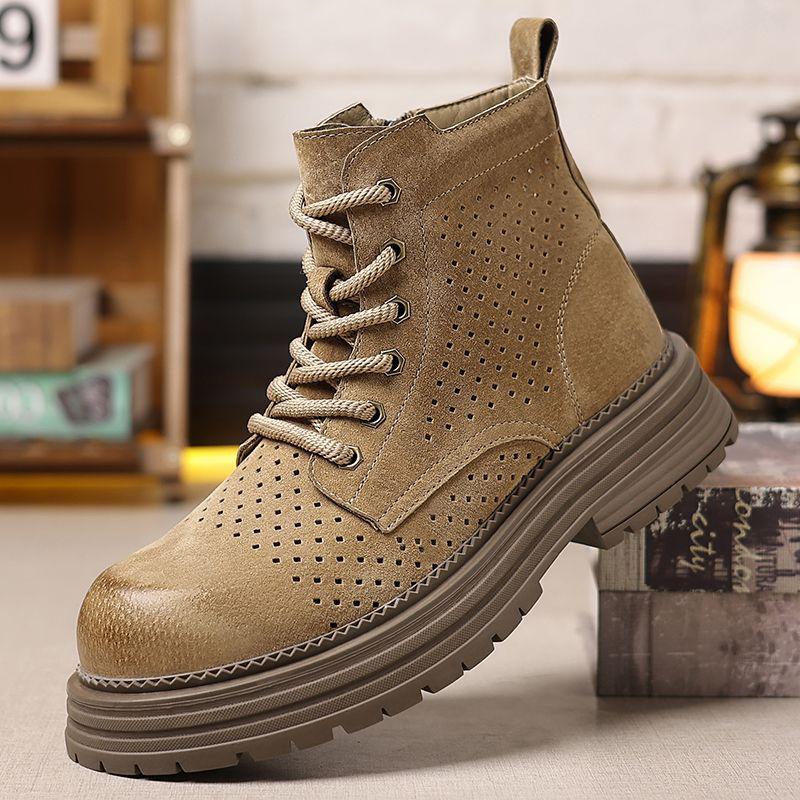 Ankle Boots Outdoor Thick Sole Men Working Boots New Fashion Men's Boots High Top Casual Sports Shoes for Men Designer Anti-Slip
