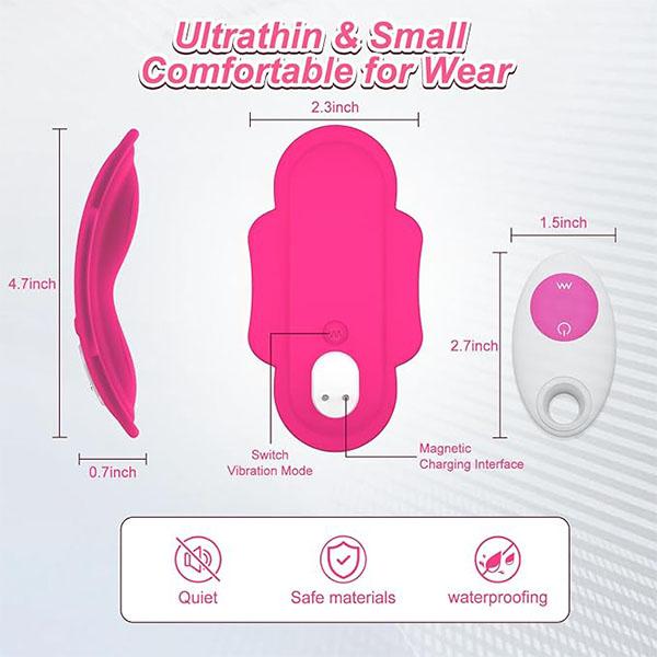 Wearable Panty APP Remote Control Vibrators Sex Toys for Women, Clitoral Vibrator Rose Toy, G Spot Dildo Vagina Stimulator with Tongue Licking Sex Toy
