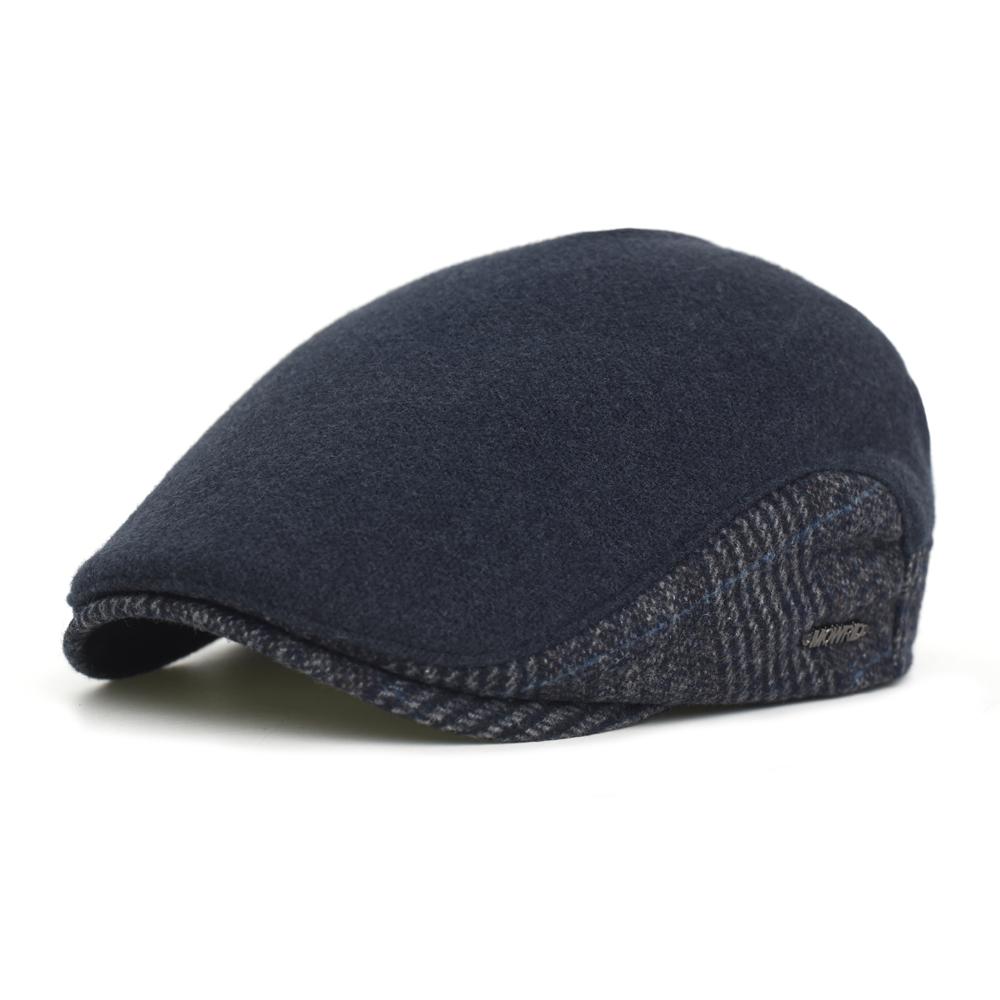 Winter Autumn Wool Warm Newsboy Cap Men Women Thick Warm Vintage Casual Fashion Berets Gatsby Flat Hat Peaked Cap Adjustable
