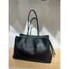 Genuine Leather Tote Bag Women Large Capacity Shoulder Top Grain Cowhide Daily Use Urban Style