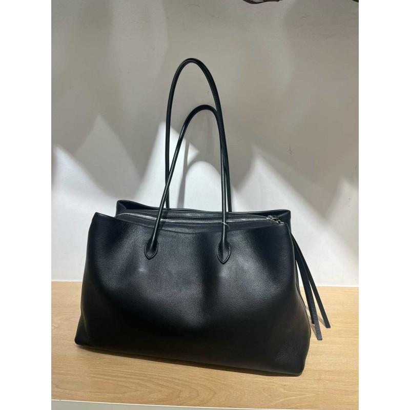 Genuine Leather Tote Bag Women Large Capacity Shoulder Top Grain Cowhide Daily Use Urban Style