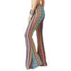 Pantaloni Lunghi Boho a Zampa d'Elefante Stampa Floreale da Donna Zingara Larghi per Yoga Gamba Larga Svasati